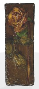One Rose with Leaves